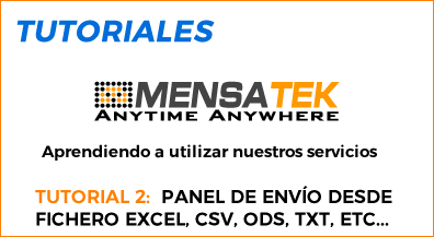 Cómo realizar un envío de SMS Masivo desde un fichero Excel, CSV, TXT, ODS, etc...